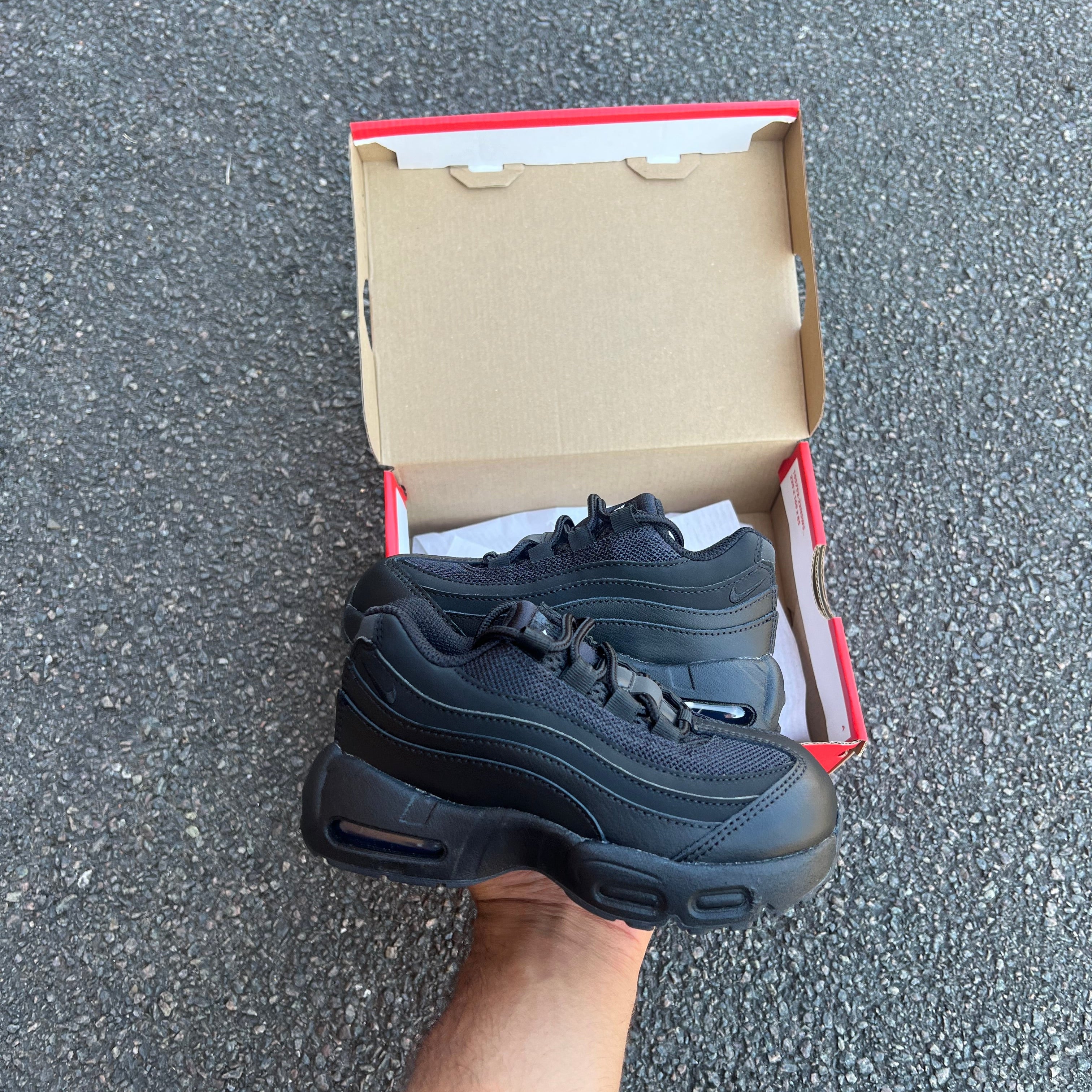Nike Air Max 95 LTR Triple Black Toddler