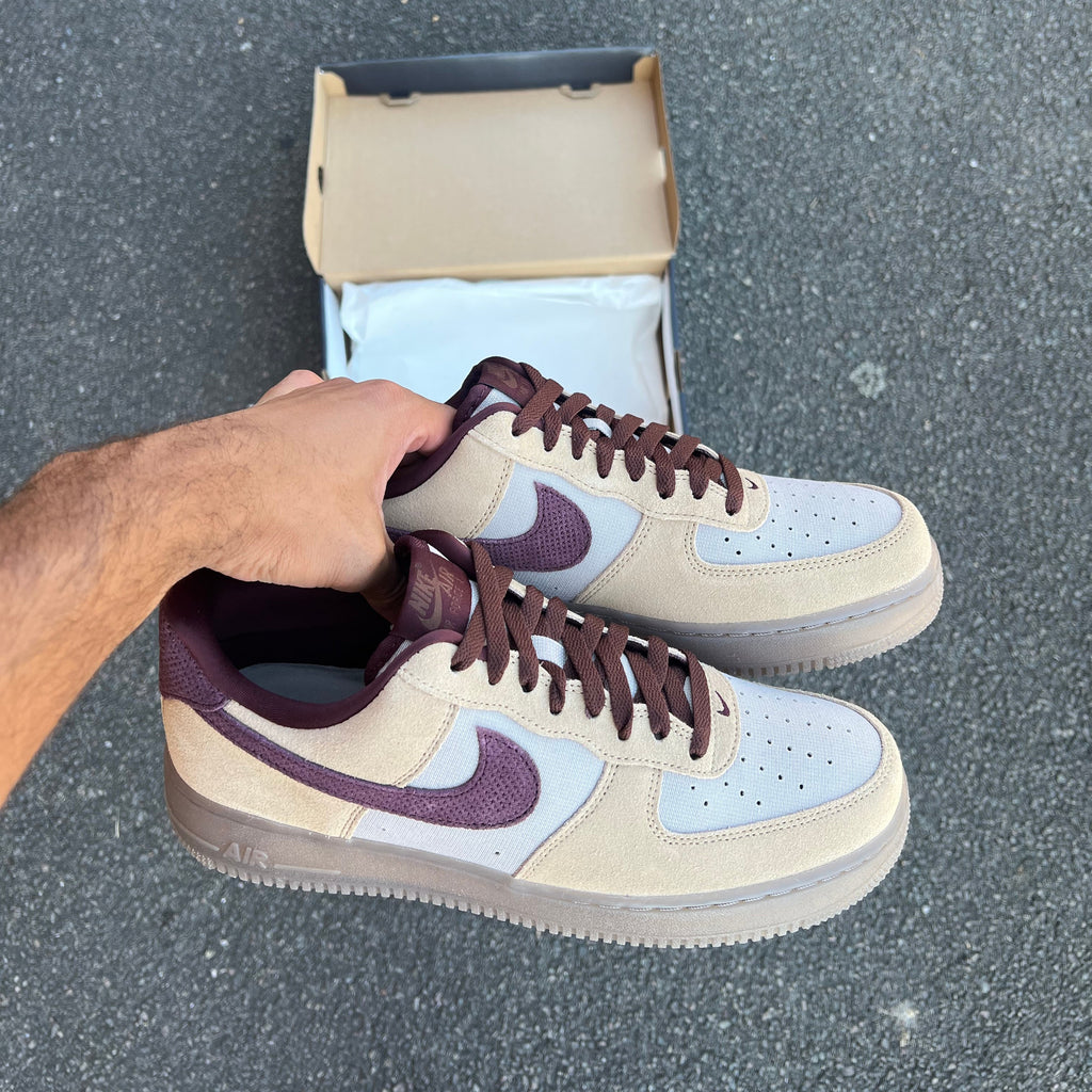 Nike Air Force 1 Low ‘07 Premium Linen Moon Particle Burgundy