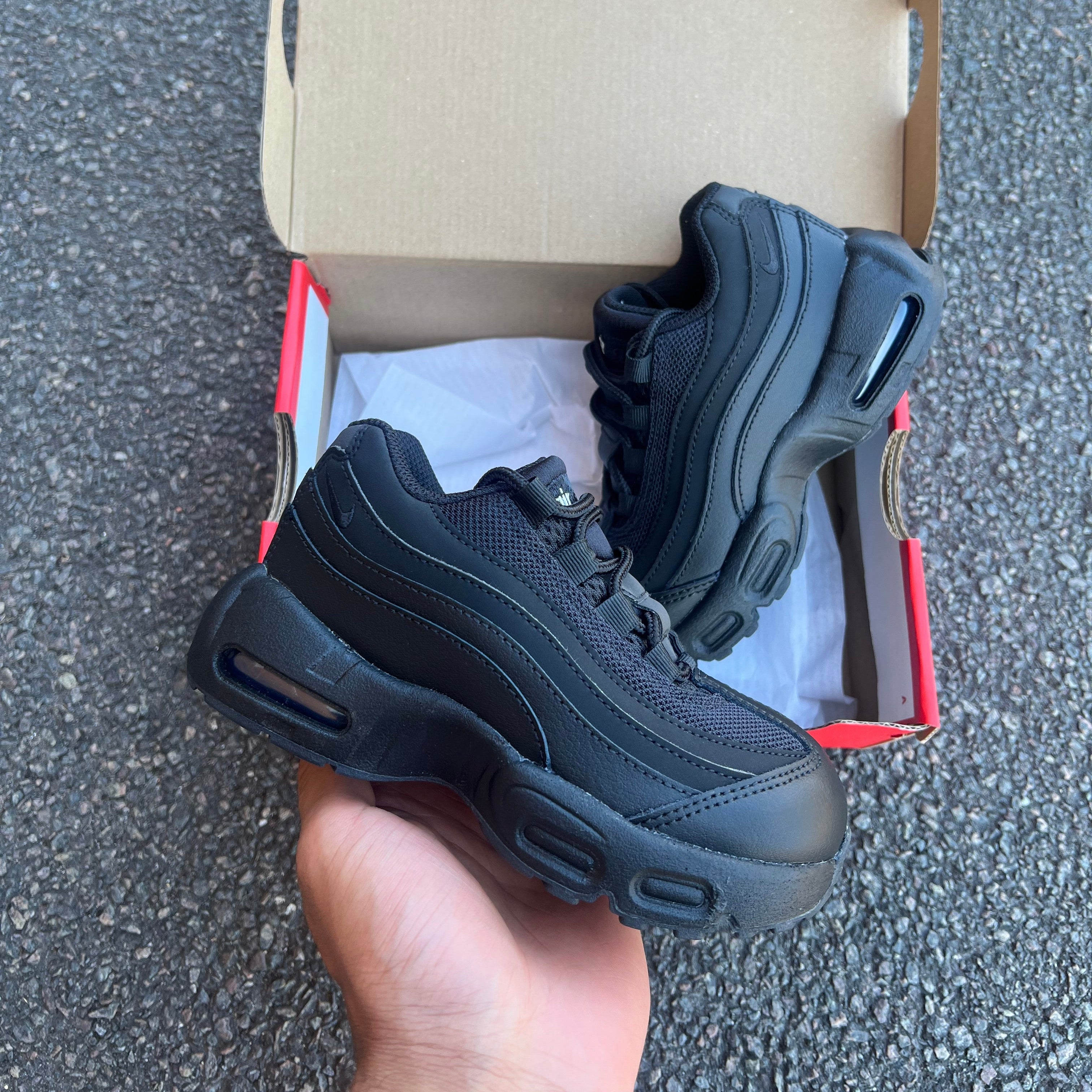 Nike Air Max 95 LTR Triple Black Toddler