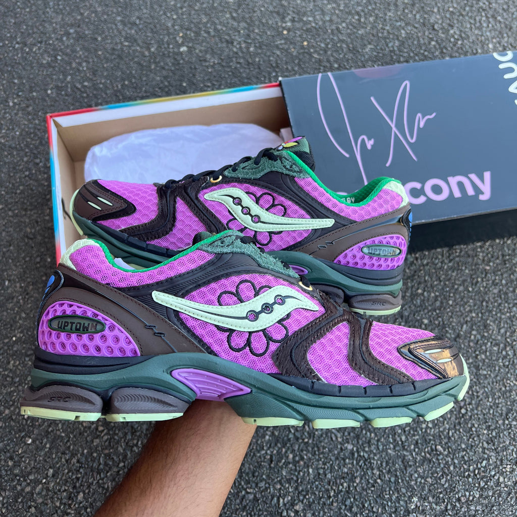 Saucony ProGrid Triumph 4 x Jae Tips Flowers Grow Uptown Perilla