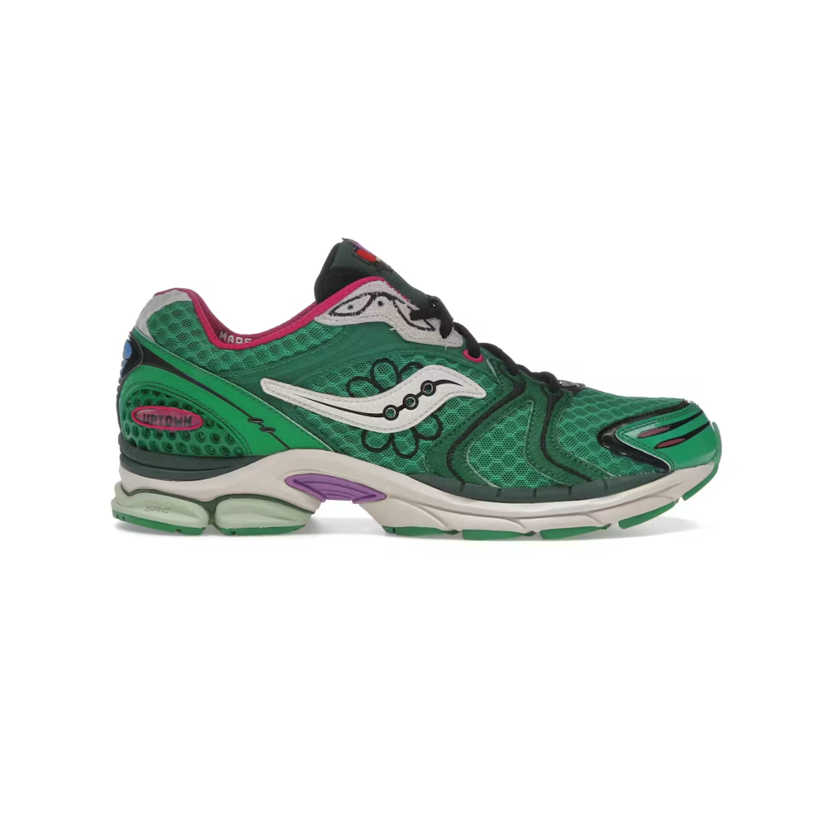 Saucony ProGrid Triumph 4 x Jae Tips Flowers Grow Uptown Sugar Maple